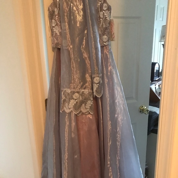 Let’s Fashion Dresses Lets Fashion Silver Ball Gown Style Dress